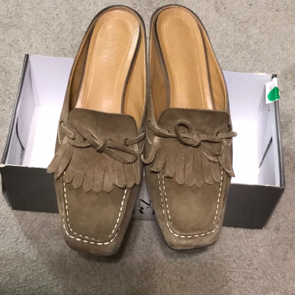 Franco Sarto Suede Mules